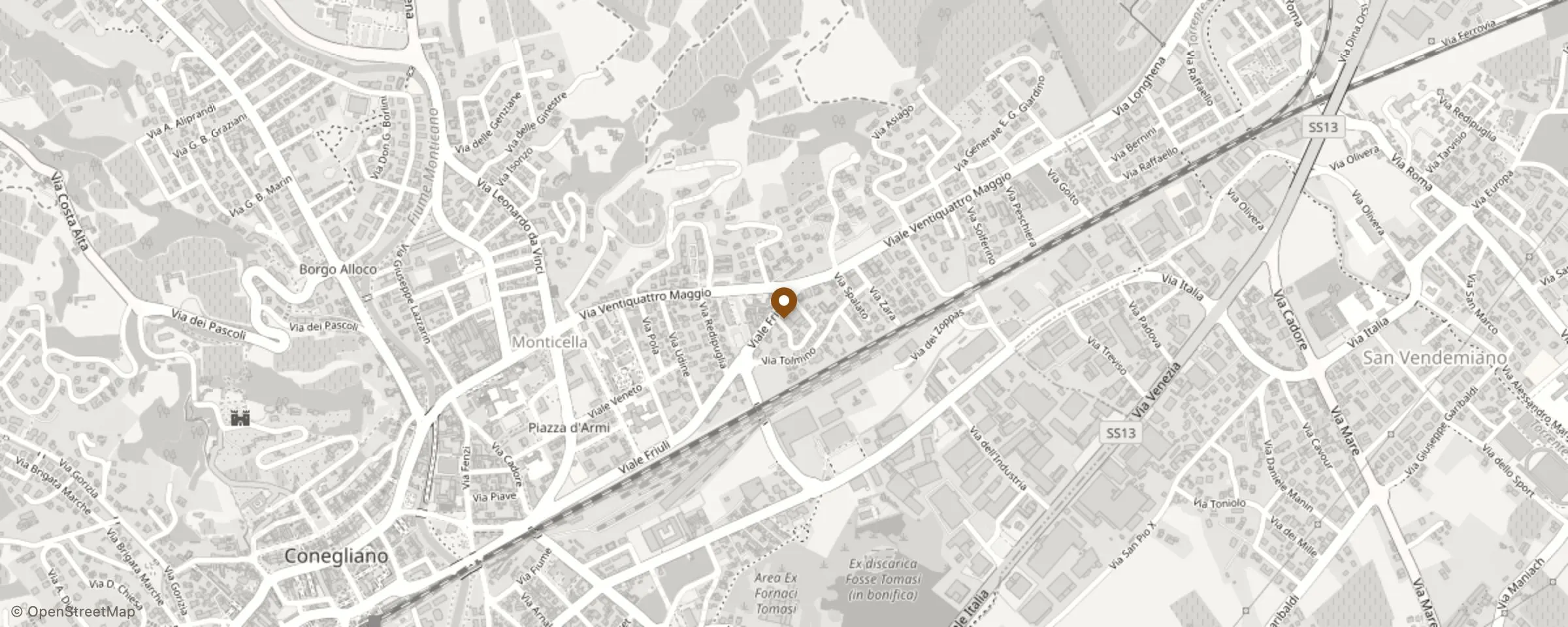 Mappa: Viale Friuli, 72, 31015 Conegliano